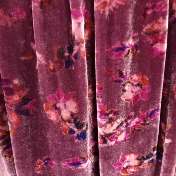 Rebecca Taylor Plum Jewel Velvety Smocked Top - Picture 7 of 15